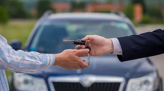 handing over car keys